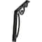 Ekena Millwork Avery Wrought Iron Bracket, (Single center brace), Antiqued Pewter 1 1/2"W x 7 1/2"D x 10"H BKTM01X07X10SAVAPW - alternate 1